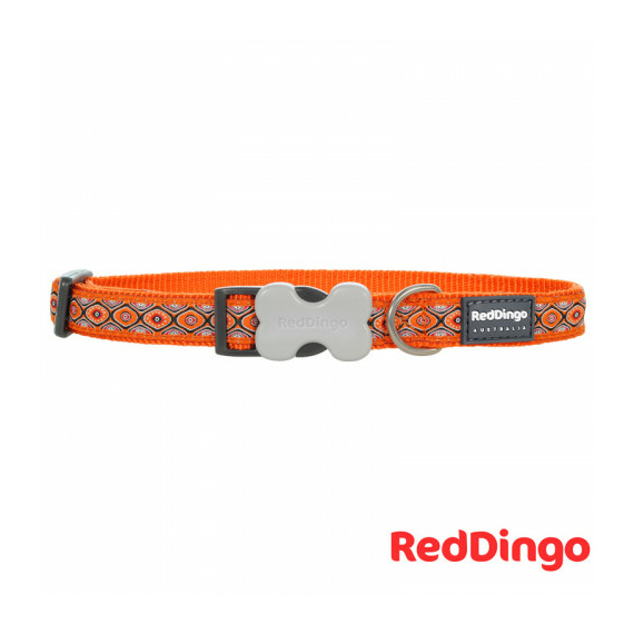 Körmintás Red Dingo® kutya nyakörv - M - 20 mm x 31-47 cm