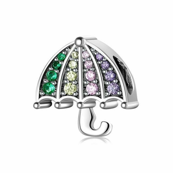 Pandora stílusú esernyős ezüst charm