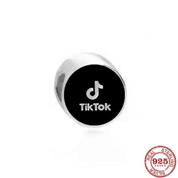 Pandora stílusú aranyozott ezüst TikTok charm