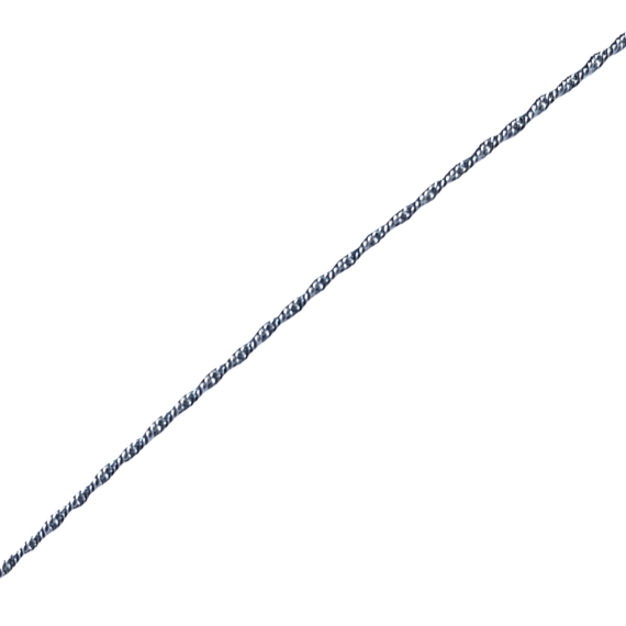 Vékony sodort ezüst nyaklánc 50 cm