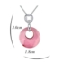 Kép 3/3 - Rózsaszín és fehér Swarovski® kristályos nyaklánc
