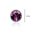 Kép 2/2 - Sötét rózsaszín Swarovski® kristályos pöttyfülbevaló