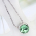 Kép 2/3 - Egyszerű zöld Swarovski® kristályos nyaklánc