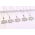 Kép 2/3 - Lila Swarovski® kristályos levél alakú medál