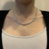 Kép 2/2 - Elegáns ezüst nyaklánc szalagot formázó cirkónia díszekkel