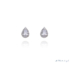 Kép 1/4 - Csepp alakú esküvői fülbevaló cirkónia kristályokkal