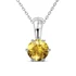 Kép 1/2 - Kerek sárga Swarovski® kristályos nyaklánc