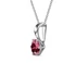 Kép 2/2 - Kerek piros Swarovski® kristályos nyaklánc