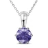 Kép 1/2 - Kerek lila Swarovski® kristályos nyaklánc