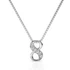 Kép 1/2 - Fehér Swarovski® kristályos végtelen nyaklánc