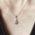 Kép 3/3 - Ezüst nyaklánc cirkónia kövekkel díszített medállal