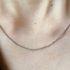 Kép 3/3 - Ródiumozott vésett kígyó ezüst nyaklánc 42 cm