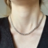 Kép 3/3 - Vastag csavart ródiumozott ezüst nyaklánc 45 cm