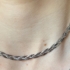 Kép 2/3 - Hármas fonatú ródiumozott ezüst nyaklánc 50 cm