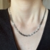 Kép 3/3 - Ötös fonatú ródiumozott ezüst nyaklánc 50 cm