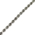 Kép 1/3 - Vastag csavart ródiumozott ezüst nyaklánc 45 cm