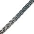 Kép 2/4 - Ötös fonatú ródiumozott ezüst nyaklánc 45 cm