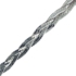 Kép 1/3 - Hármas fonatú ródiumozott ezüst nyaklánc 50 cm