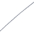 Kép 1/3 - Vékony sodort ezüst nyaklánc 50 cm