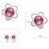 Kép 3/3 - Rózsaszín Swarovski® kristályos virág fülbevaló