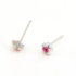 Kép 2/3 - Rózsaszín Swarovski® kristályos virág fülbevaló