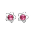 Kép 1/3 - Rózsaszín Swarovski® kristályos virág fülbevaló