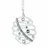 Kép 1/2 - Kék és fehér Swarovski® kristályos ezüst színű nagy Boccadamo nyaklánc
